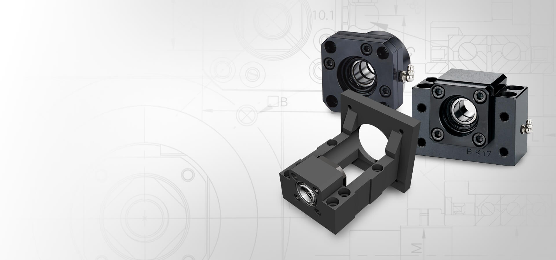 專業製造商 滾珠螺桿支撐座、馬達傳動座、螺帽座和螺桿滑台